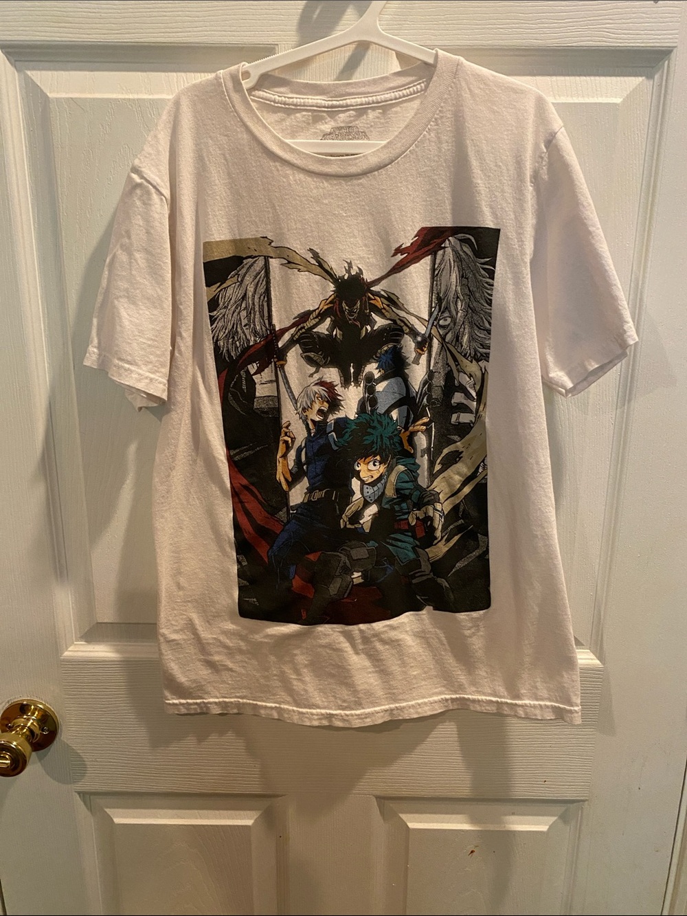 My Hero Academia White Kids Short Sleeve Graphic Tee